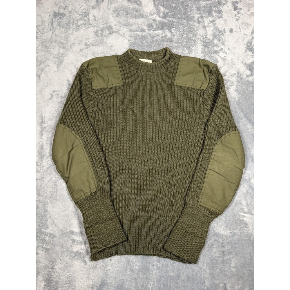 Vintage Brigade Quartermasters Sweater Mens 40 Wool Military Pullover UK 90s